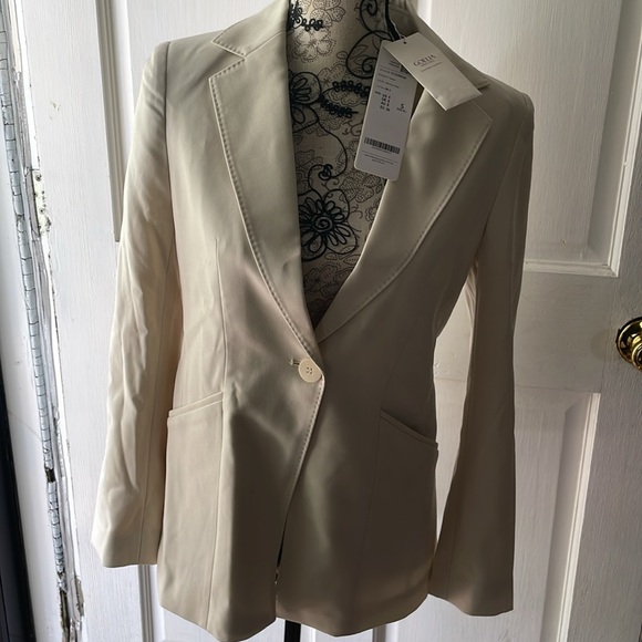 NWT Goella Worsted Wool One Button Blazer - Picture 3 of 13